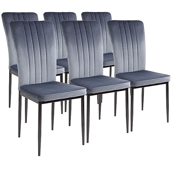 Albatros Esszimmerstühle MODENA 6er Set Grau günstig online kaufen