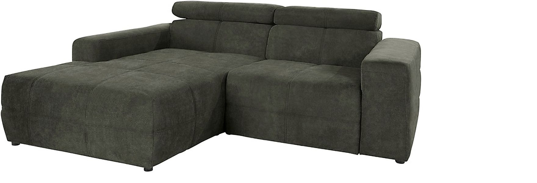 DOMO collection Ecksofa "Brandon B/T/H: 214/100/80 cm, L-Form", Mit Kopftei günstig online kaufen