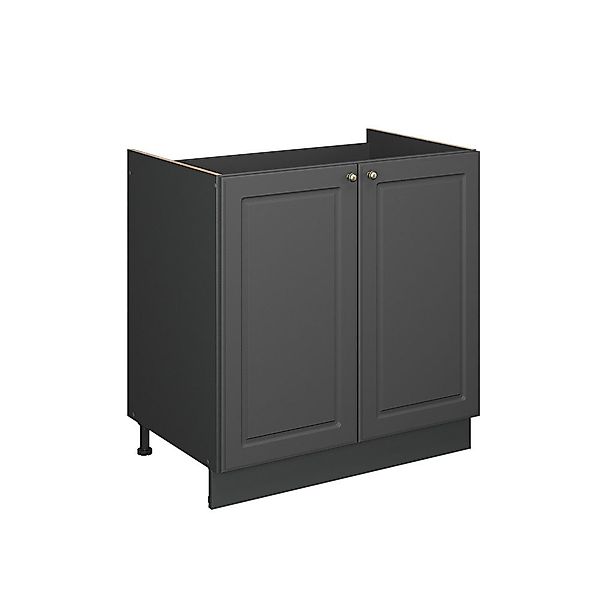 Vicco Spülenunterschrank Fame-Line, Anthrazit-Gold Landhaus/Anthrazit, 80 günstig online kaufen