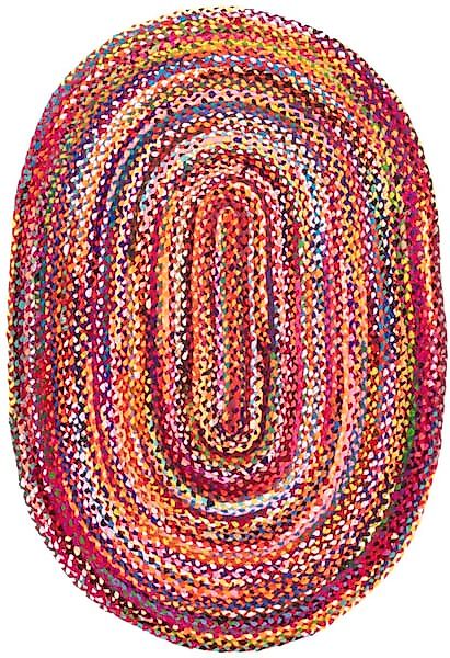 morgenland Teppich »Indigo Stripy«, oval, 7 mm Höhe, beidseitig verwendbar, günstig online kaufen