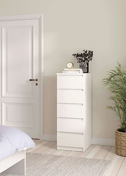 INOSIGN Highboard "Naia, Hochkommode, 5 Schubladen, Aufbewahrung, grifflose günstig online kaufen