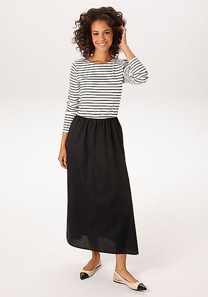 Aniston CASUAL Maxikleid mit geringeltem, elastischen Oberteil - NEUE KOLLE günstig online kaufen