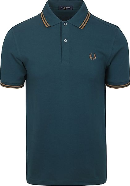Fred Perry Polo Twin Tipped M3600 Petrol - Größe S günstig online kaufen