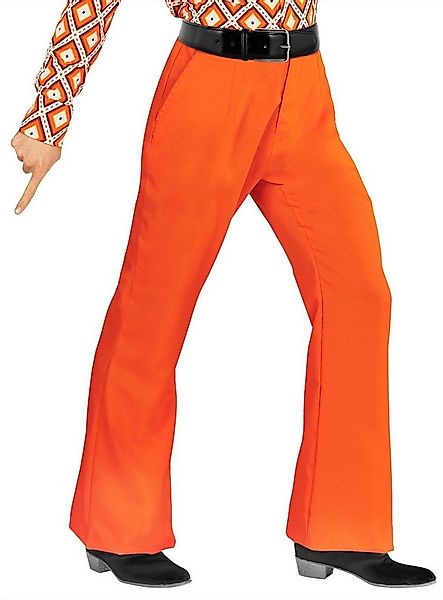 Widdmann Hippie-Kostüm 70er Herrenhose orange, Für Schlager- und Mottoparty günstig online kaufen