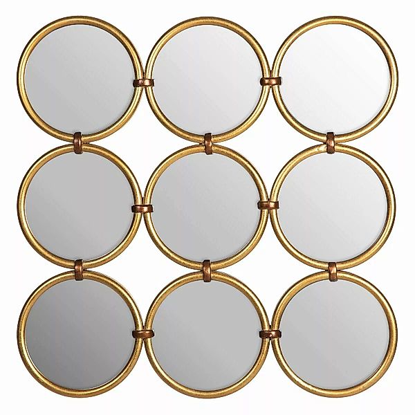 Wandspiegel 71,5 X 2,5 X 71,5 Cm Gold Metall günstig online kaufen