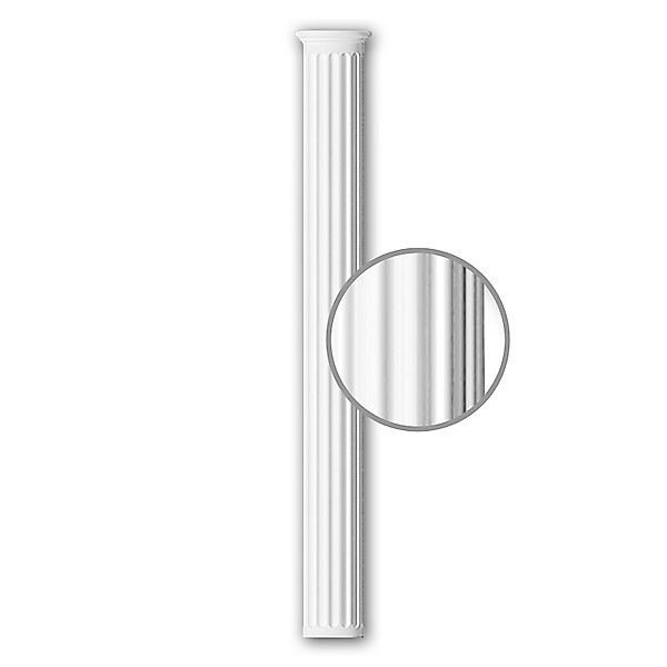 PROFHOME 116011 Halbsäulen Schaft Säule Zierelement Stuckdekor 25,0 cm x 23 günstig online kaufen