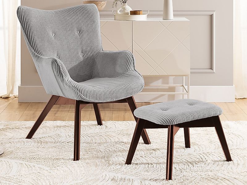 S-Style Möbel Loungesessel mit Fußhocker Lenari günstig online kaufen