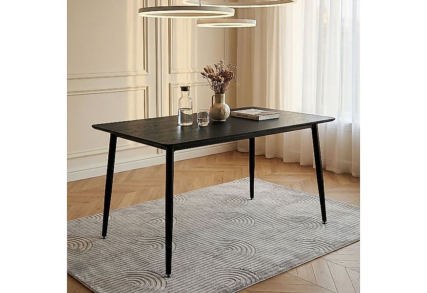 IDIMEX Esstisch NORA, Esszimmertisch 120x80 cm mit schwarzem Metallgestell günstig online kaufen