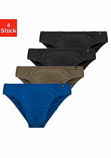 le jogger Slip, (Packung, 4 St.), schmaler Bund mit Markenlabel günstig online kaufen