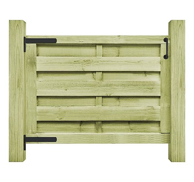 vidaXL Gartentor Gartentor Kiefernholz Imprägniert 100x75 cm Grün günstig online kaufen
