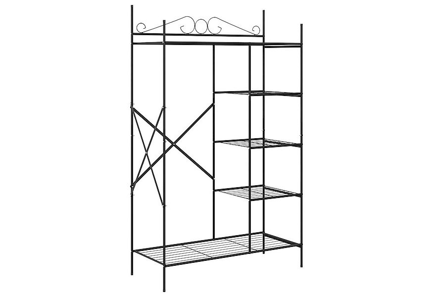 vidaXL Kleiderschrank Offener Kleiderschrank Schwarz 104,5 x 45 x 172 cm St günstig online kaufen
