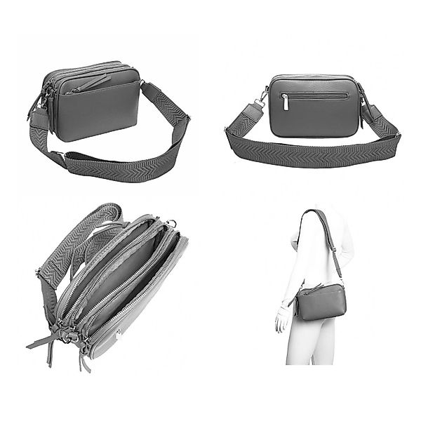 ITALYSHOP24 Schultertasche Damen Umhängetasche Brusttasche Cross günstig online kaufen