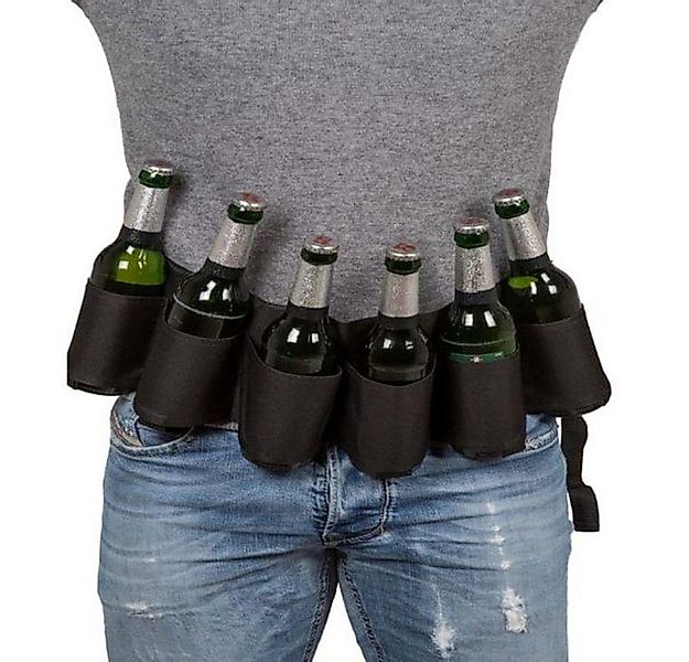 Out of the Blue Stoffgürtel Trinkgürtel Bier-Gürtel für 6 Flaschen günstig online kaufen