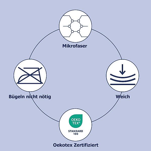 PURE luxury collection Kinderbettwäsche Julia, Microfaser, günstig online kaufen