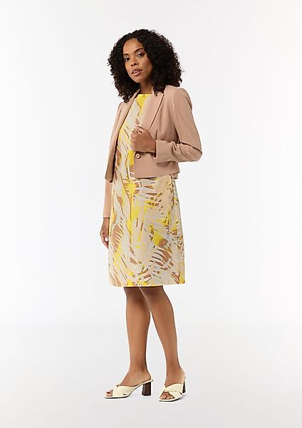 comma Minikleid Kleid Gemustertes Baumwollkleid im günstig online kaufen