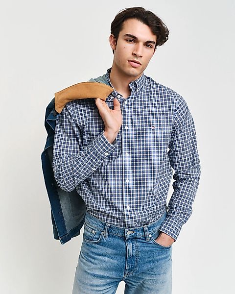 Gant Langarmhemd "REG MICRO PRINT SHIRT", mit einem dezenten, durchgehenden günstig online kaufen