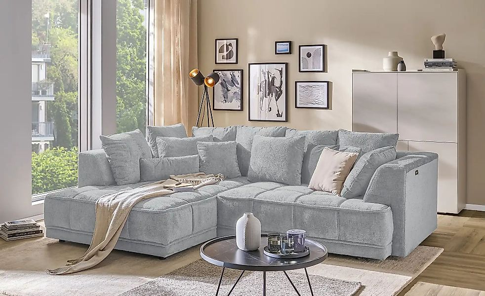 switch Ecksofa  Tiga ¦ grau ¦ Maße (cm): B: 285 H: 88 T: 205.0 Polstermöbel günstig online kaufen