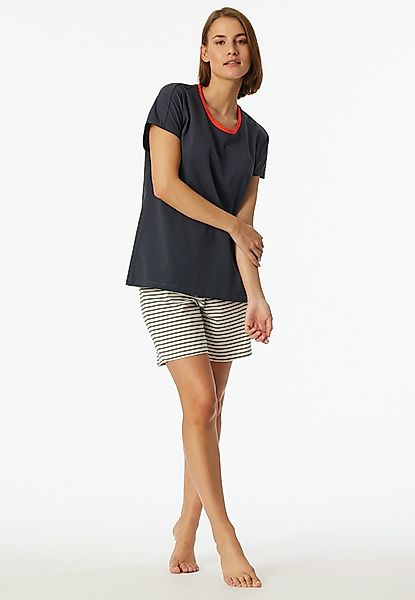 Schiesser Shorty "Casual Essentials" 2 Stk. tlg., mit unifarbenem Shirt und günstig online kaufen