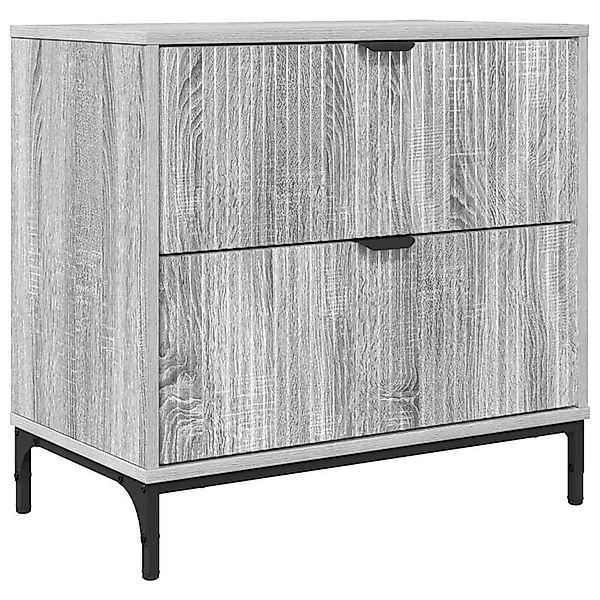vidaXL Nachttisch Grau Sonoma 63,5 x 36 x 61 cm Holzwerkstoff 883470 günstig online kaufen