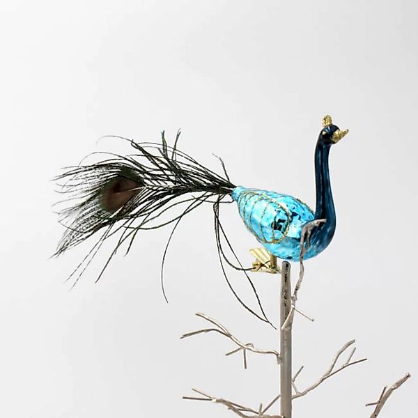 Deko-Figur Klemmvogel GLASPFAU inkl Clip von Werner Voss Blau günstig online kaufen