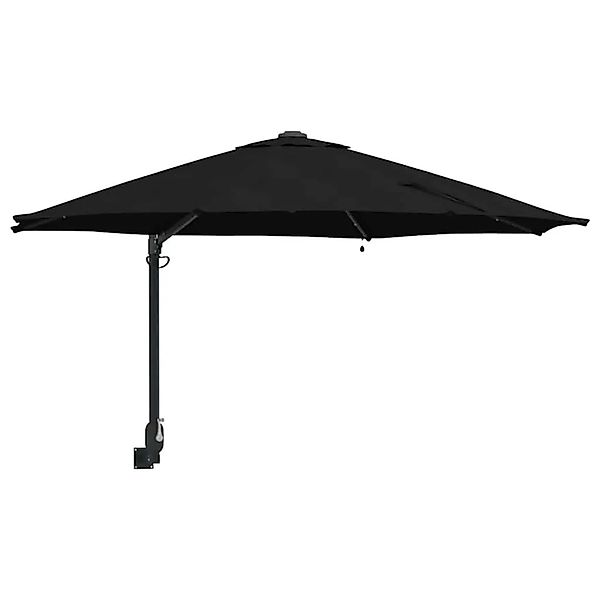 vidaXL Gartenparasol Schwarz und Schwarz 248 x 248 x 148 cm 42003249 günstig online kaufen