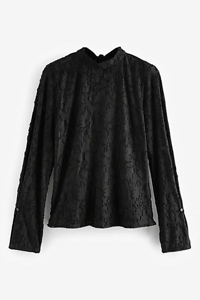 Next Langarmbluse Langärmelige Bluse aus strukturiertem Jacquard (1-tlg) günstig online kaufen