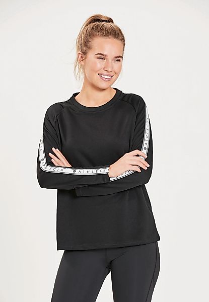 ATHLECIA Langarmshirt "SELLA", (1 tlg.), mit hippen Logoprint-Streifen günstig online kaufen