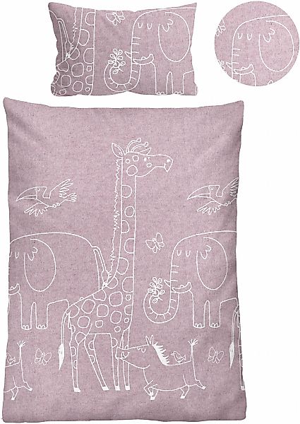 Biberna Kinderbettwäsche "0840520" 2 Stk. tlg. kuschelig warm, samtweich, M günstig online kaufen