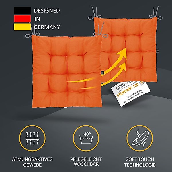 LILENO HOME Stuhlkissen Sitzkissen für Gartenstuhl, günstig online kaufen