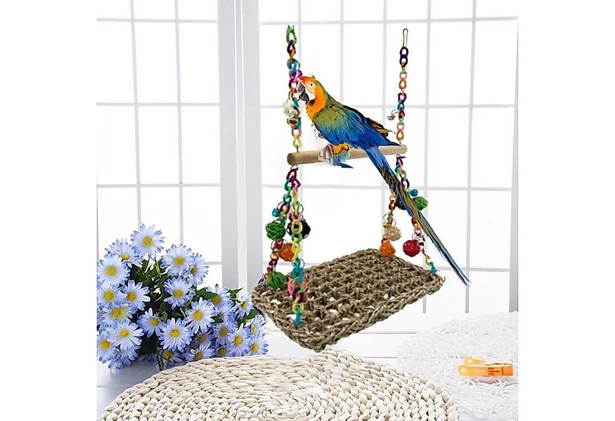 MODFU Vogelspielplatz Vogelkäfig Kletterschaukel Papageien-Schaukel, Traini günstig online kaufen