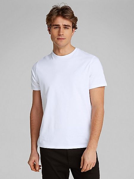 Calvin Klein Jeans T-Shirt SS SMOOTH CTTN SOLID CREWNK TEE mit Logo günstig online kaufen