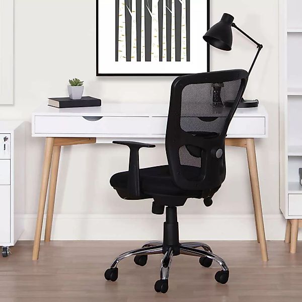 Skandi Schreibtisch in Weiß 120 cm breit günstig online kaufen