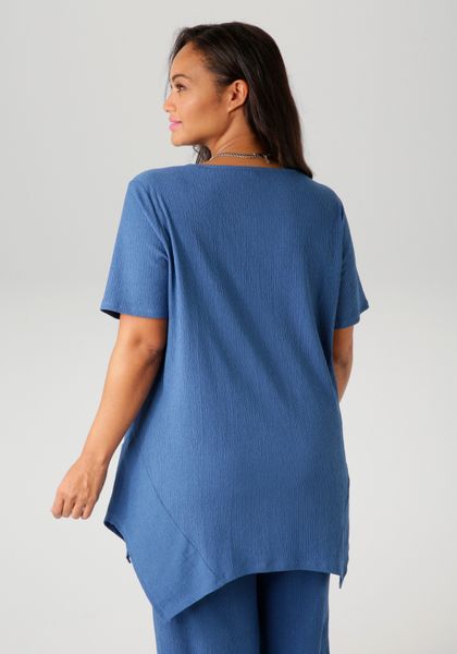 Aniston PLUS Blusenshirt mit dezenter Streifenlook Struktur günstig online kaufen