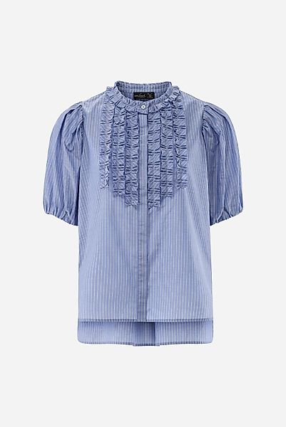 Kurzarm Bluse mit Rüschen günstig online kaufen