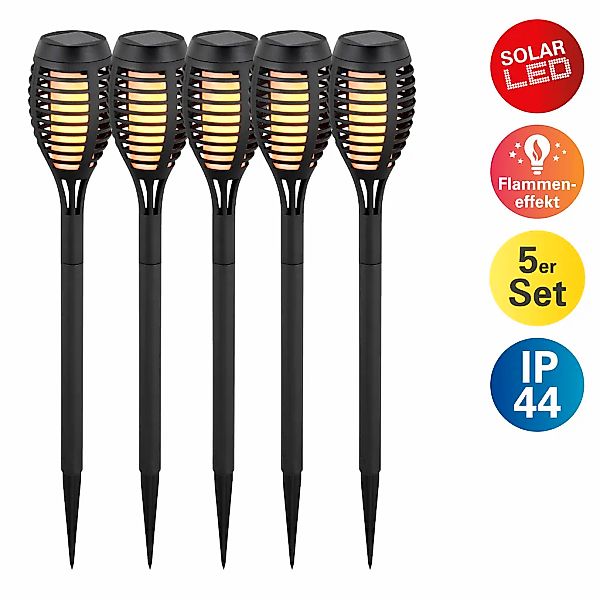 näve LED Solarleuchte "Fanilo", 5 flammig, Leuchtmittel LED-Modul  LED fest günstig online kaufen
