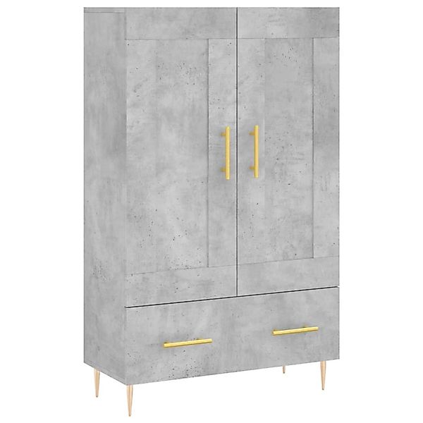 vidaXL Highboard Betongrau 69,5x31x115 cm Holzwerkstoff 830312 günstig online kaufen
