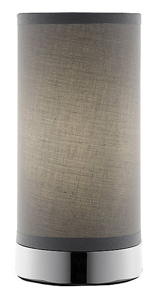 casa NOVA Tischleuchte RONNY, 1-flammig, Grau, Silberfarben, H 20 cm, ohne günstig online kaufen