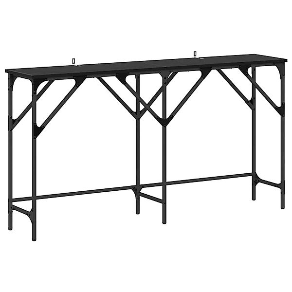 vidaXL Konsolentisch Schwarze Eiche 140 x 29 x 75 cm Holzwerkstoff 883530 günstig online kaufen
