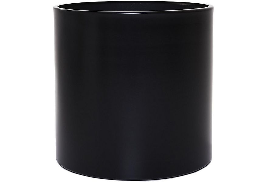 VIVANNO Blumentopf Aluminium NEW RONDO Rund - Schwarz Matt (1 St), 45x45 cm günstig online kaufen