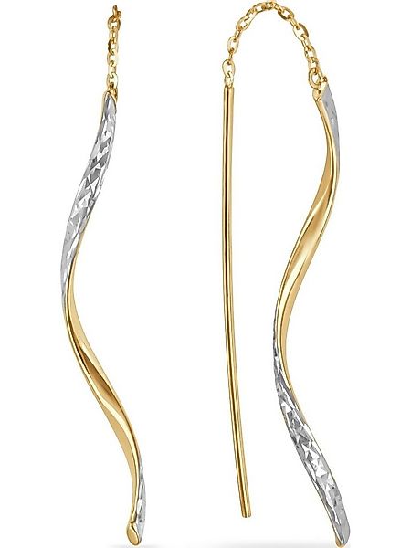 FAVS Paar Ohrhänger FAVS Damen-Ohrhänger 375er Gelbgold günstig online kaufen
