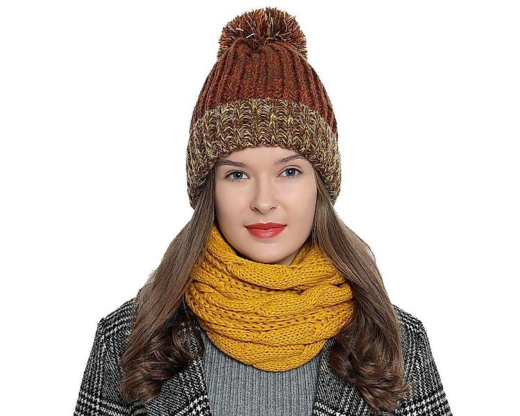 DonDon Schal Damen Winterschal Strickschal Schal, (1-St), Schlauchschal, wa günstig online kaufen