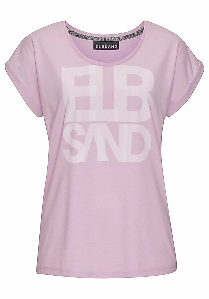 Elbsand T-Shirt "Eldis", mit Logodruck, Kurzarmshirt aus Baumwoll-Mix, spor günstig online kaufen