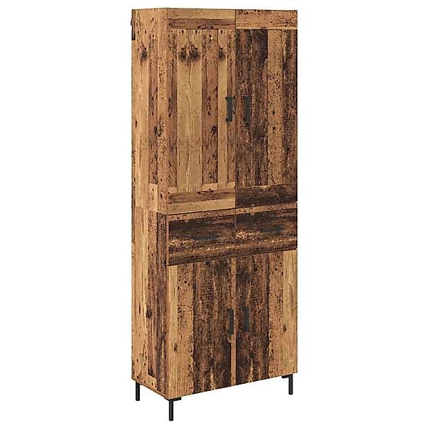 vidaXL Highboard Altholz 69,5 x 34 x 180 cm Holzwerkstoff 3415748 günstig online kaufen