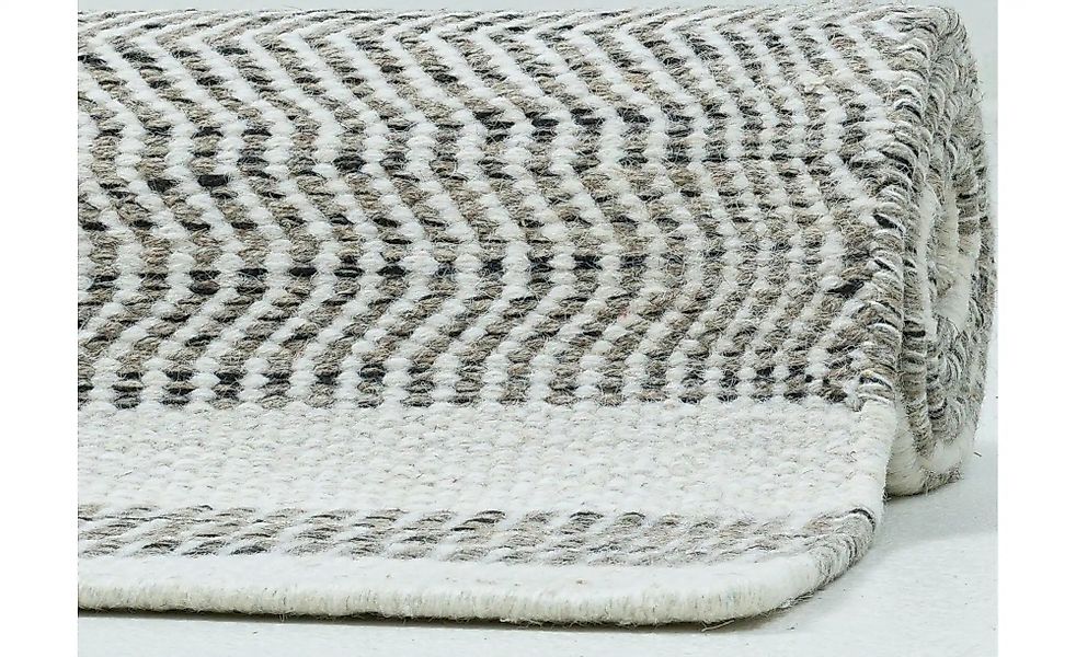 THEKO Wollteppich "TRONDHEIM 05" rechteckig 10 mm Höhe Flachgewebe, gestrei günstig online kaufen