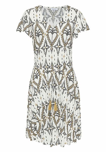 LASCANA Jerseykleid Ohne Taschen mit Alloverdruck günstig online kaufen