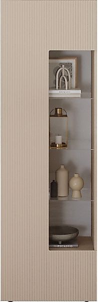 Home affaire Vitrine "RIO, Höhe 187 cm, Hochschrank mit 1 Tür, Anrichte, St günstig online kaufen