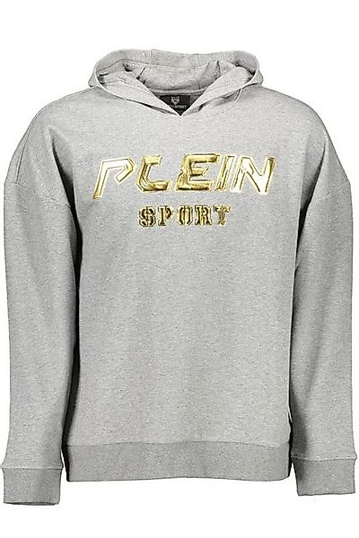 PLEIN SPORT Sweatshirt Grauer Herren-Hoodie: Langarm, Kapuze günstig online kaufen