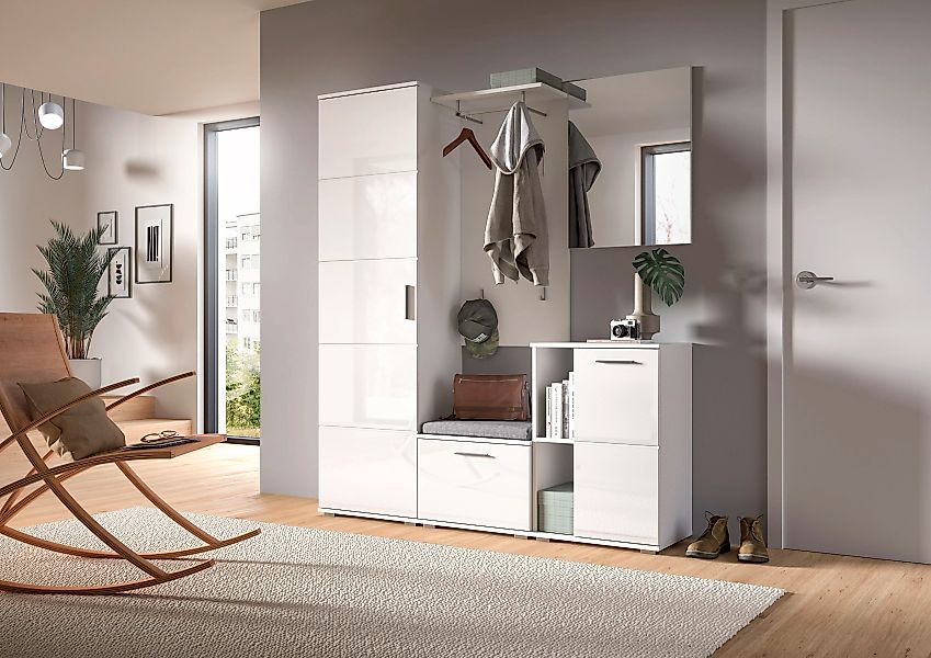 INOSIGN Garderoben-Set "Valge, Breite 165 cm, 5-teiliges Set, bestehend aus günstig online kaufen