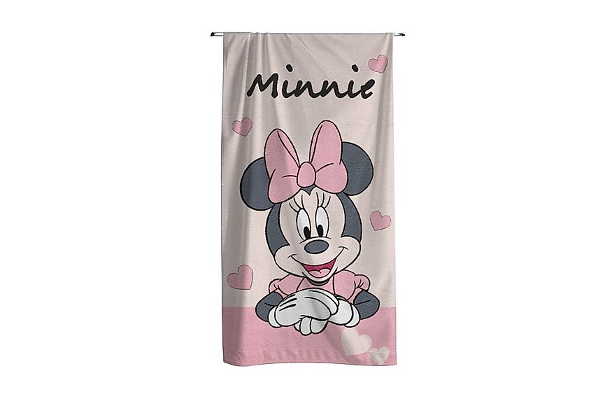 MTOnlinehandel Badetuch Minnie Mouse 70x140 cm, 100 %, Baumwolle (1-St), St günstig online kaufen