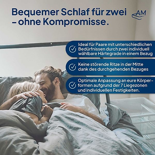 Taschenfederkernmatratze 1000 Federn 7-Zonen Federkernmatratze, 2 günstig online kaufen